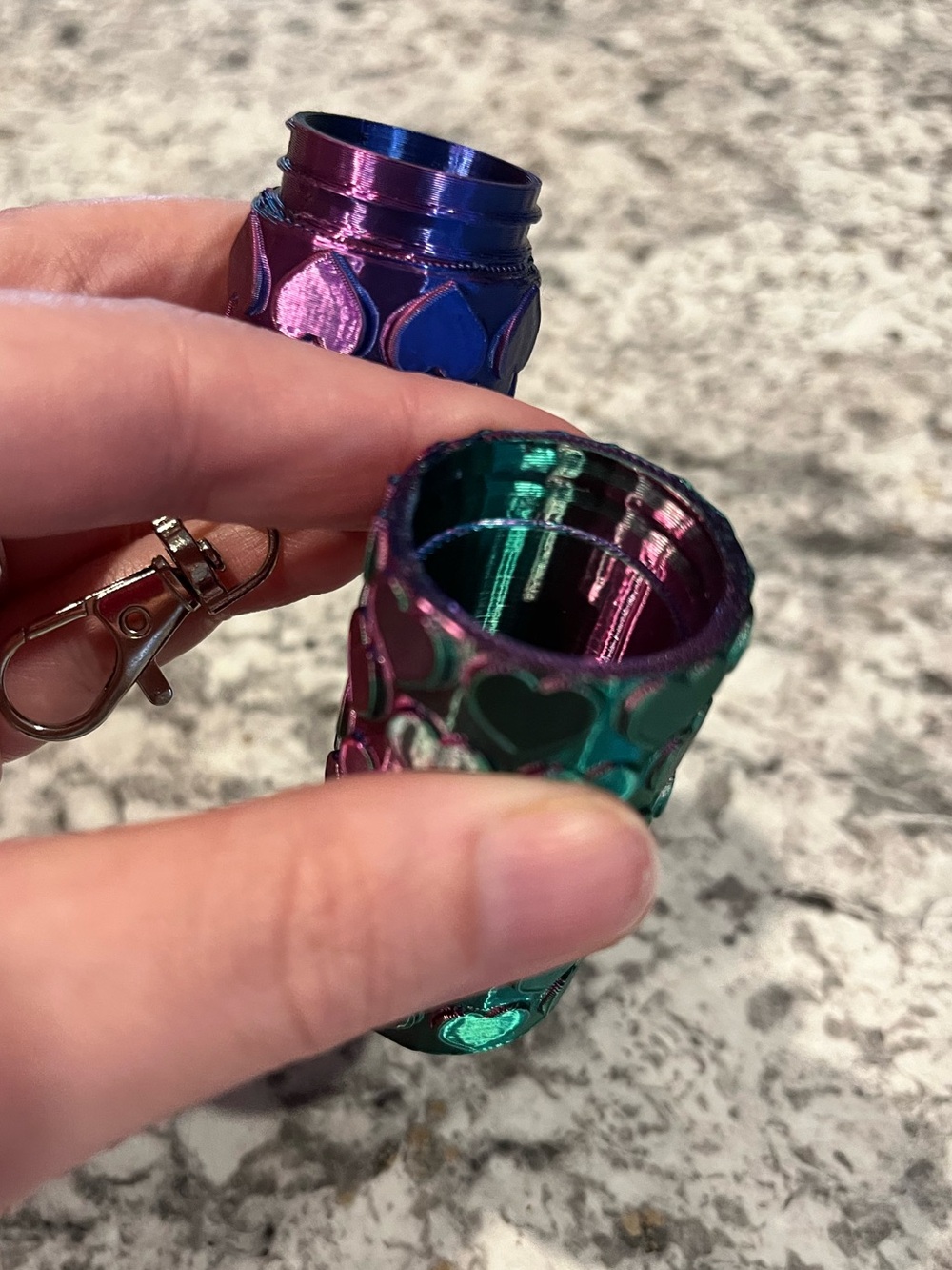 3d Printed Chapstick or Lipstick Holder Keychain - Picture 7 of 10
